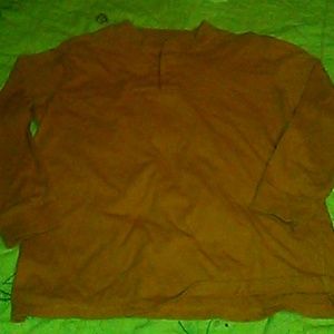 Orange long sleeve 3 button neck. Size 8 boys
